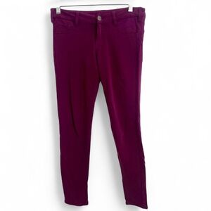 Y2K AEROPOSTALE PURPLE 100% COTTON SLIM FIT LEGGINGS SIZE SMALL